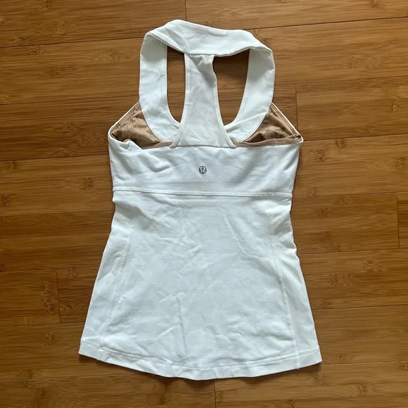 Lululemon White Racerback Tank - Picture 9 of 10
